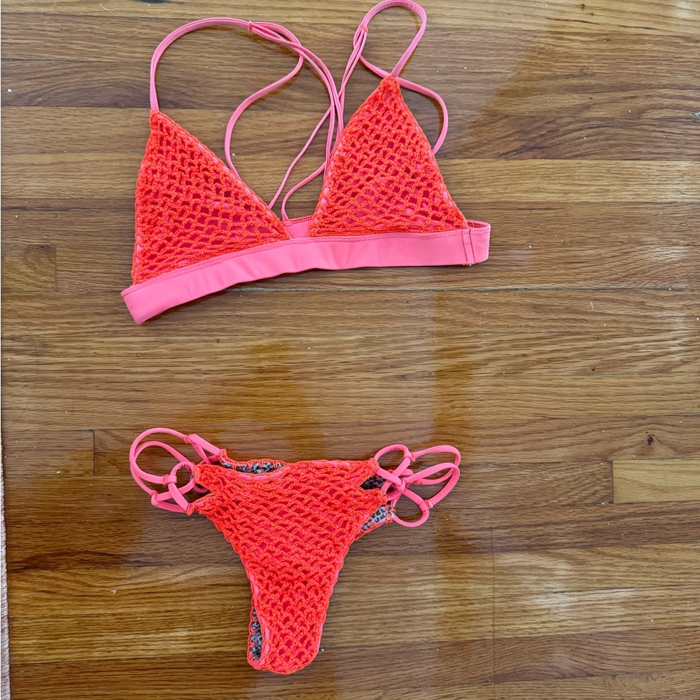 Acacia crochet awapuhi bikini set size M